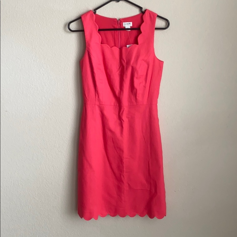 J Crew Scalloped Hem Dress